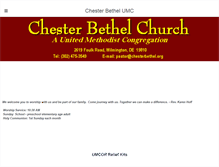 Tablet Screenshot of chesterbethel.org